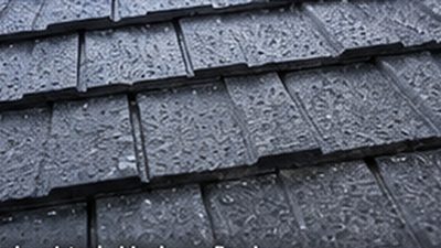 Stone-coated steel shingles in a slate profile installed on a Minnesota home